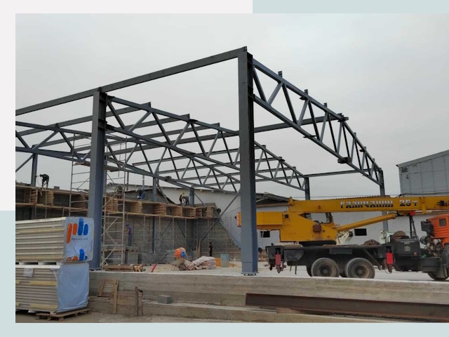 Строительство цехов в Вязьме