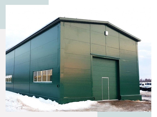 Двускатные ангары в Вязьме