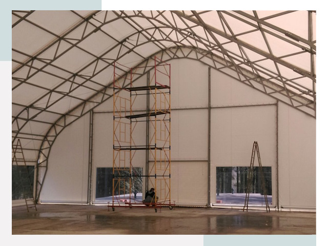 Шатровые ангары в Вязьме