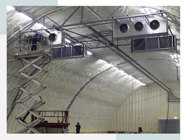 Оснащение ангаров в Вязьме