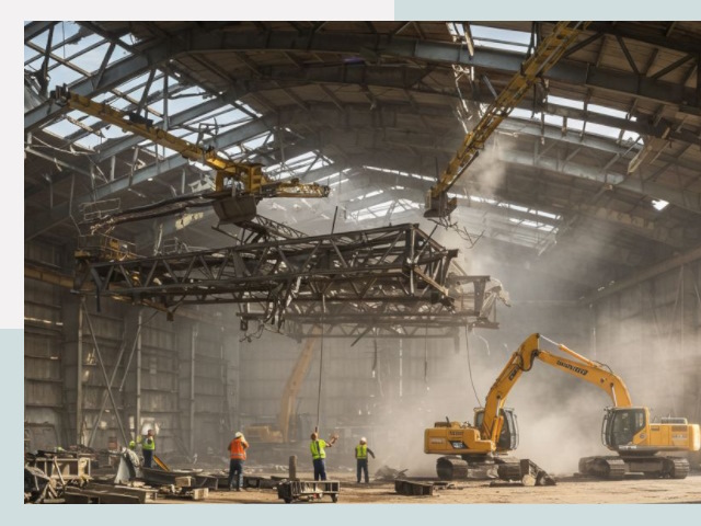 Демонтаж ангаров в Вязьме от 617 руб. за м²